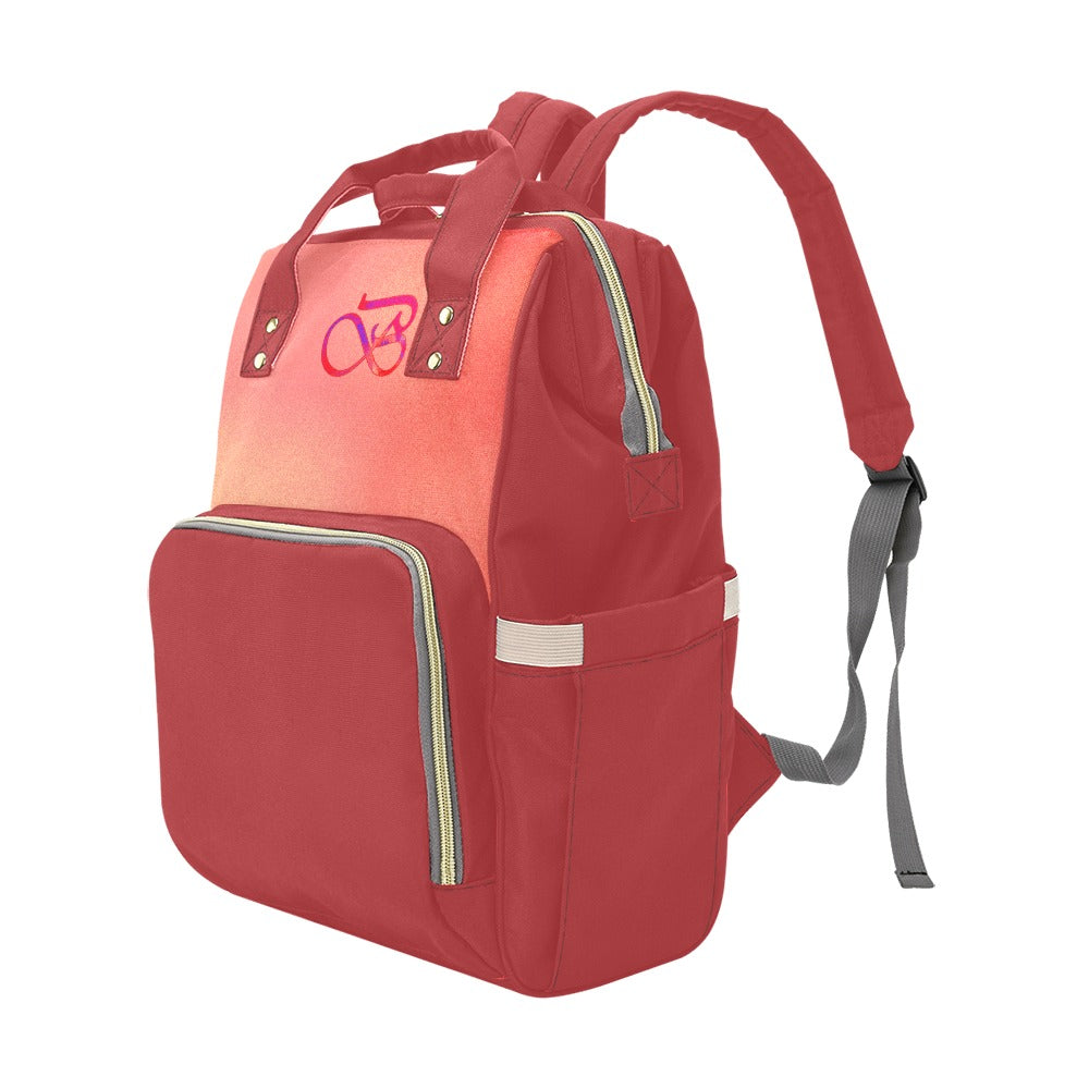 Sac à dos multiusage motif couleur saumoné Inkedjoy