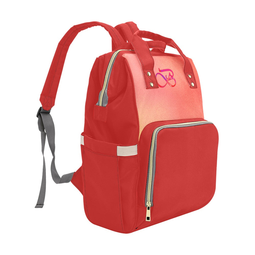 Sac à dos multiusage motif couleur saumoné Inkedjoy