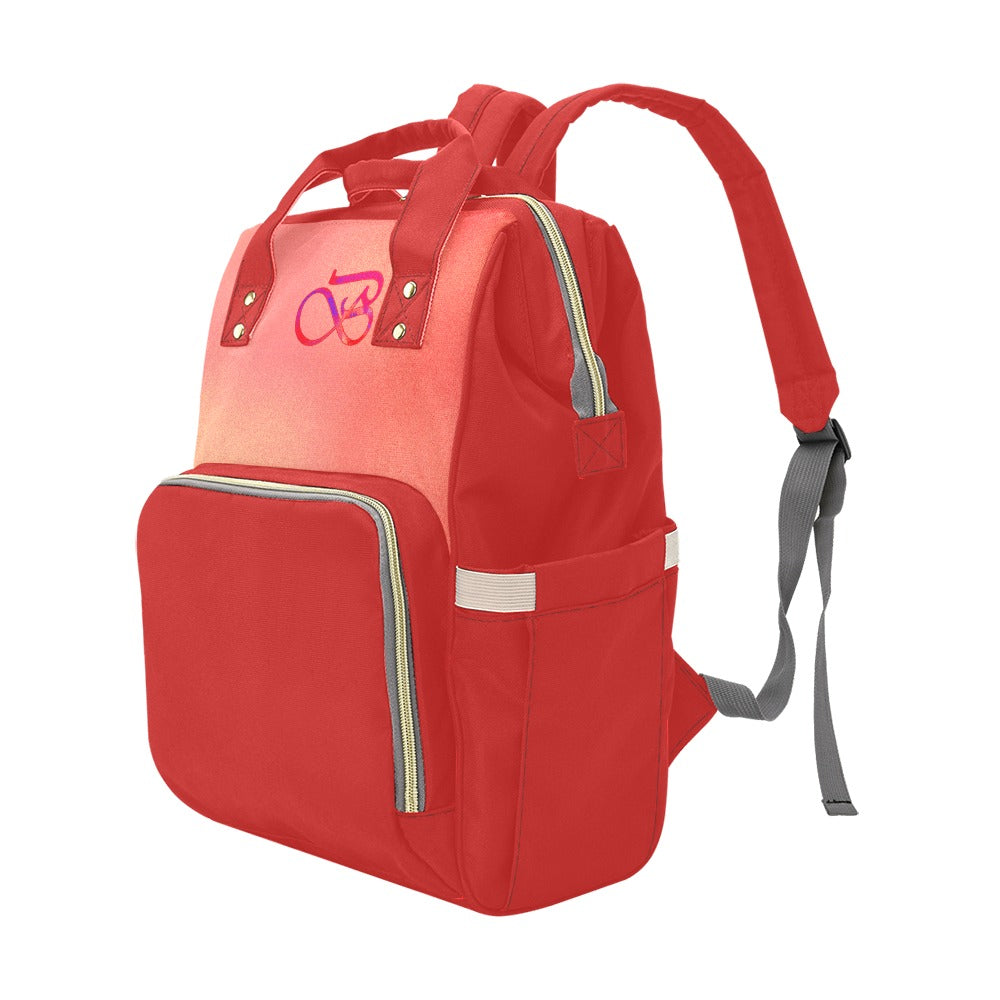 Sac à dos multiusage motif couleur saumoné Inkedjoy