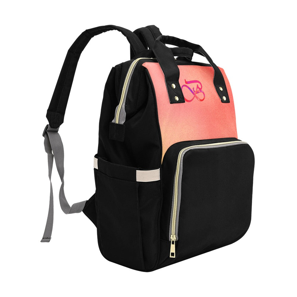 Sac à dos multiusage motif couleur saumoné Inkedjoy