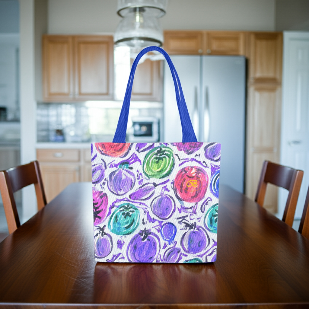 Lot De 4 Sacs En Toile Motifs Fruits Abstrait Bagaléa