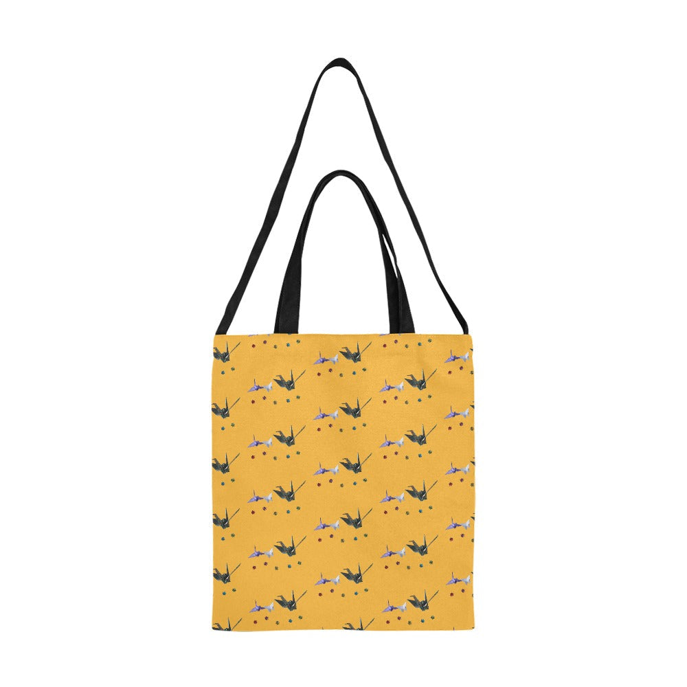 Moyen Sac Fourre-Tout En Toile - Motifs Orange
