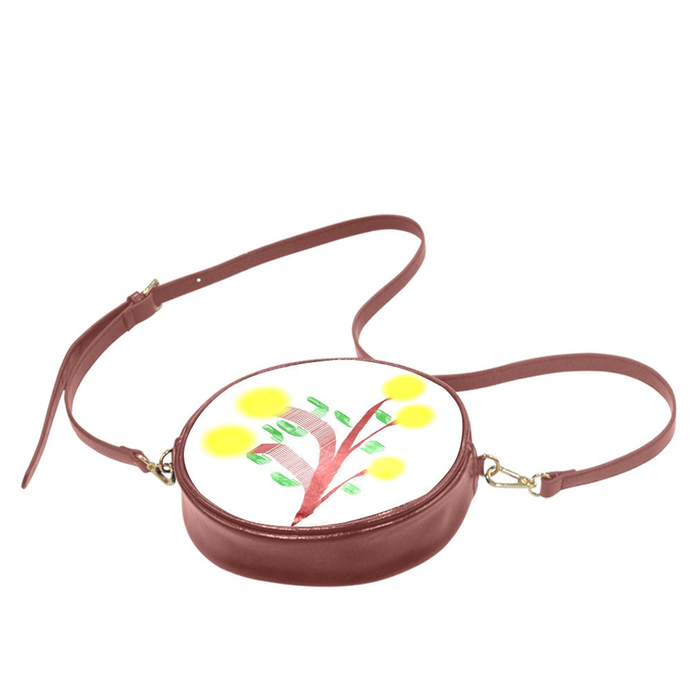 Petit Sac Messager Rond Bandoulière Motifs