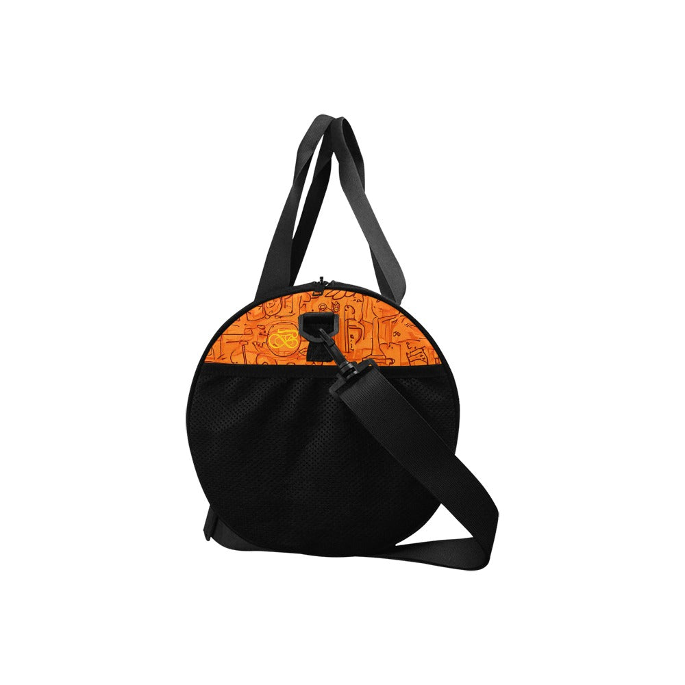 Sac Baluchon orange noir Bagaléa