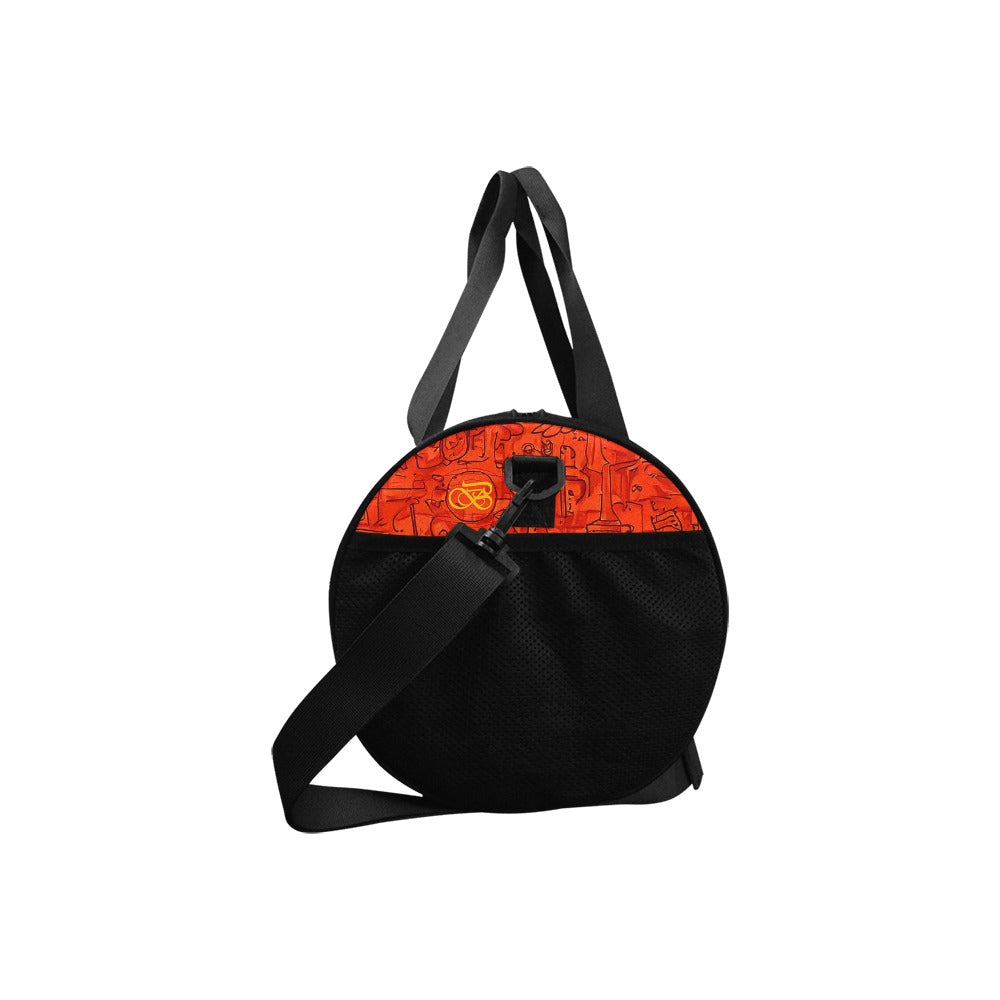Sac Baluchon rouge orange noir Bagaléa
