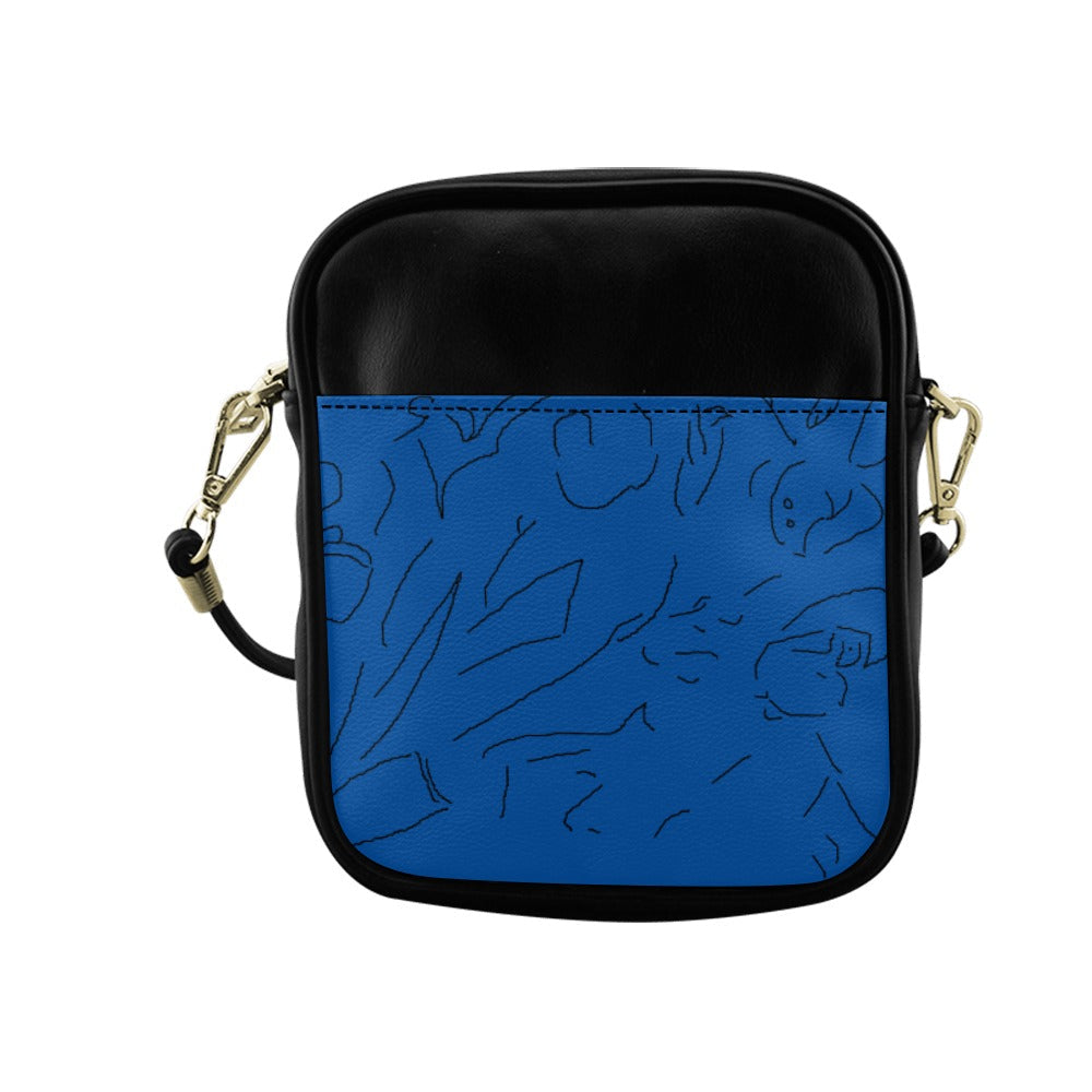 Blue shoulderbag