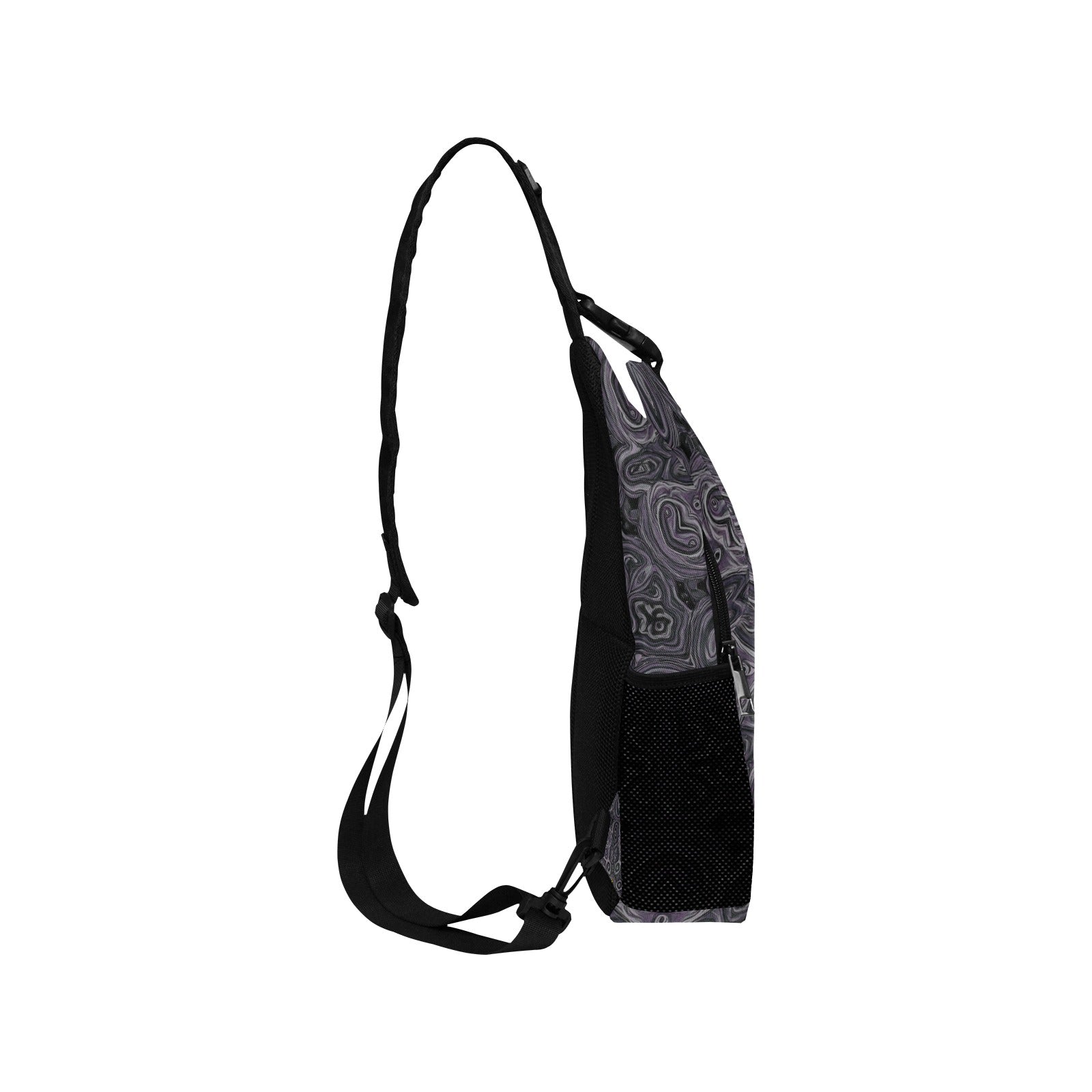 Sac De Poitrine Croisé Gris Motifs Bagaléa