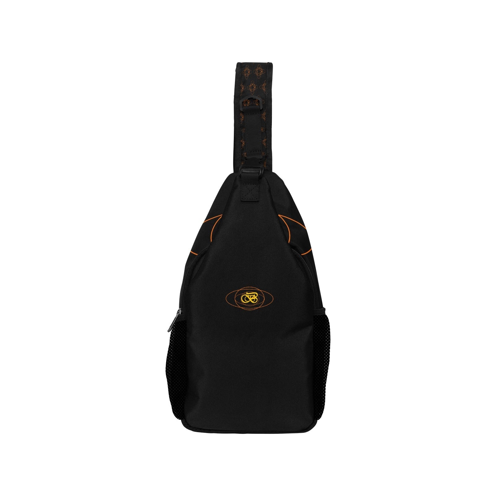 Sac à dos de poitrine pour homme parfait pour les sorties, colori noir