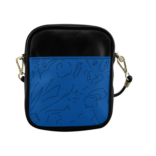Sac bandoulière bleu électrique