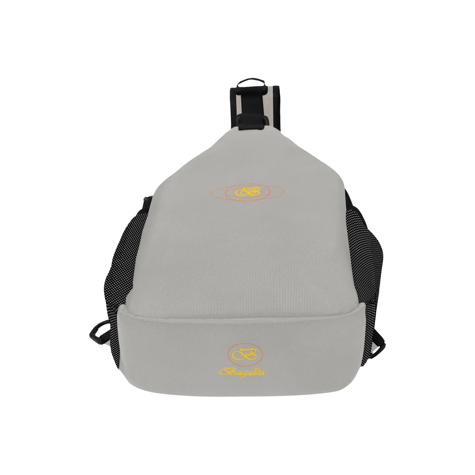 Sac de poitrine Bagaléa de couleur gris, à porter en avant ou dans le dos, léger et pratique