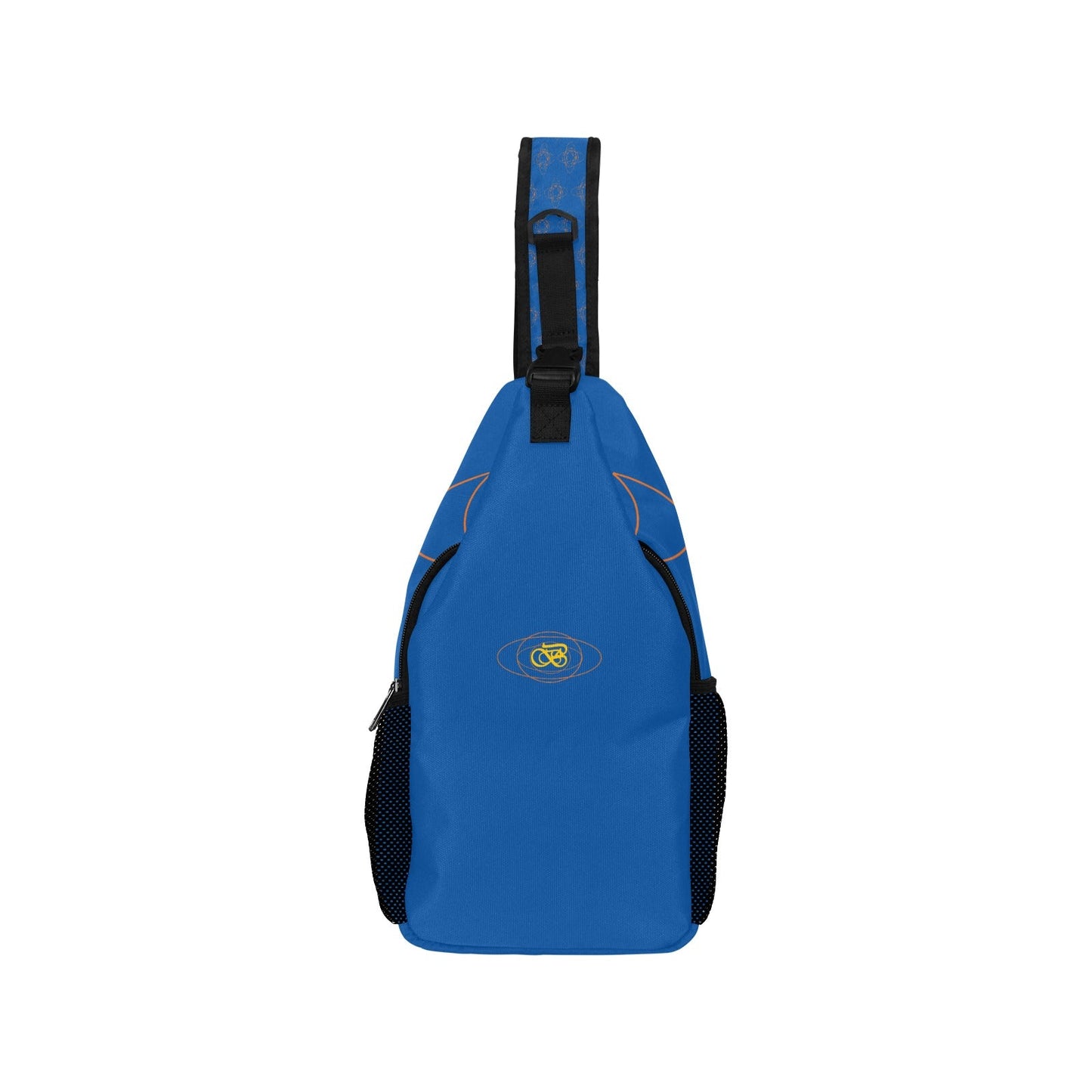 Sac de poitrine pour homme bleu, à porter devant ou dans le dos