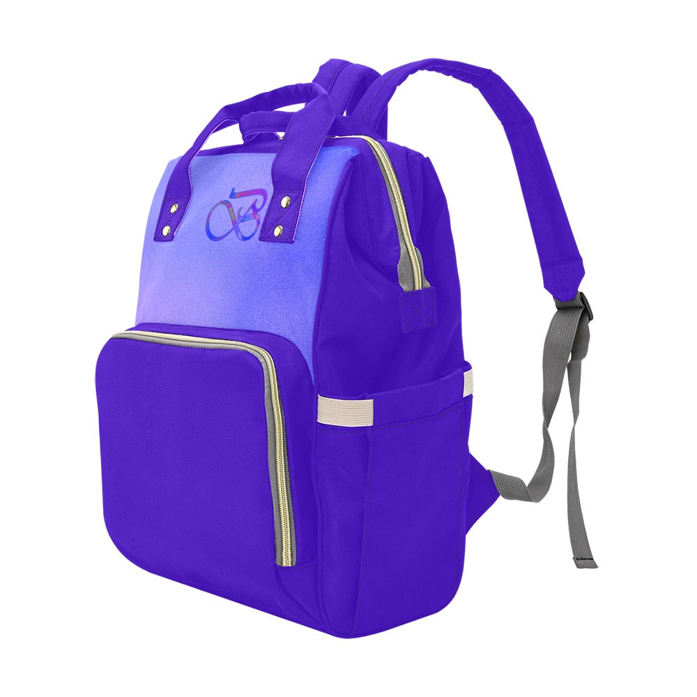 Sac À Dos Multiusage Bleu Motif B Couleur Bleu Pourpré Spectral Bagaléa
