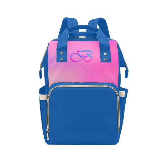 Sac À Dos Multiusage Motif Bleu Ardoise Foncé B Couleur Rose Dégradée Bagaléa