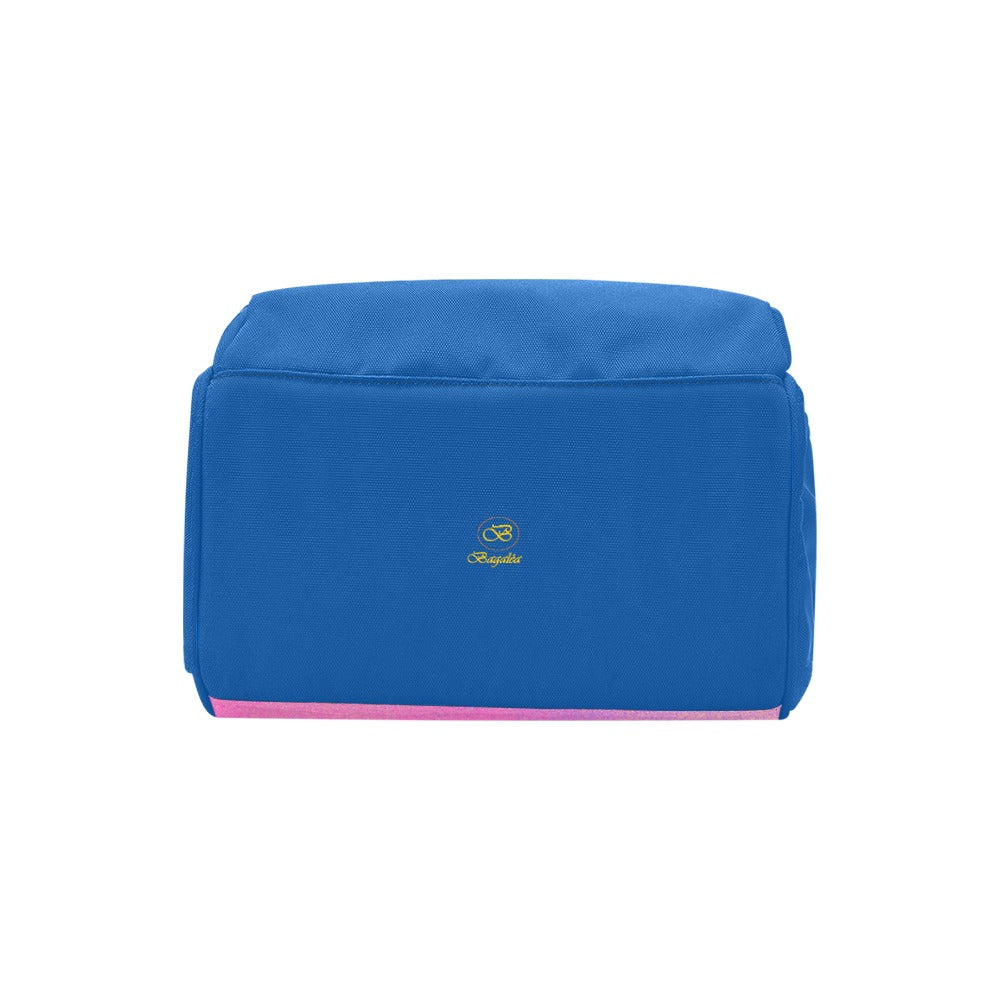 Sac À Dos Multiusage Motif Bleu Ardoise Foncé B Couleur Rose Dégradée Bagaléa