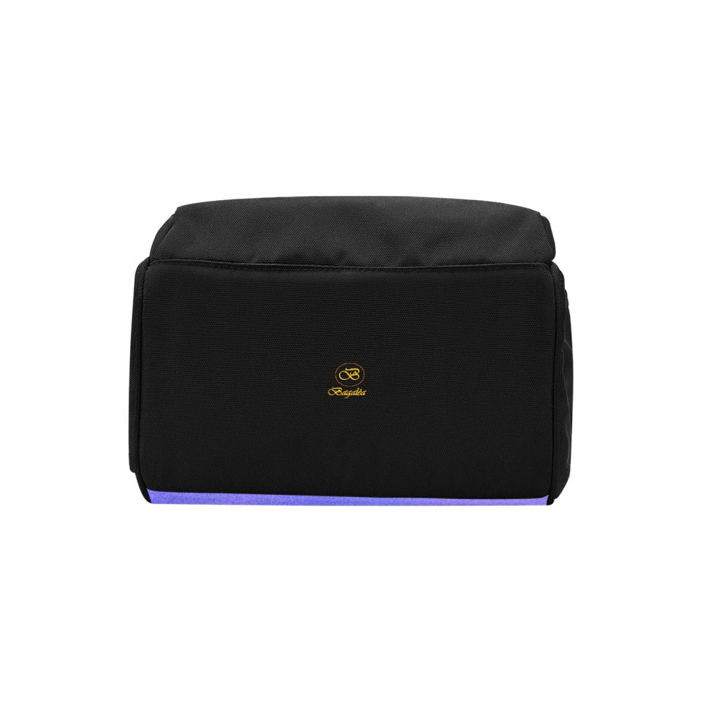 Sac À Dos Multiusage Noir Motif B Couleur Bleu Pourpré Spectral Bagaléa