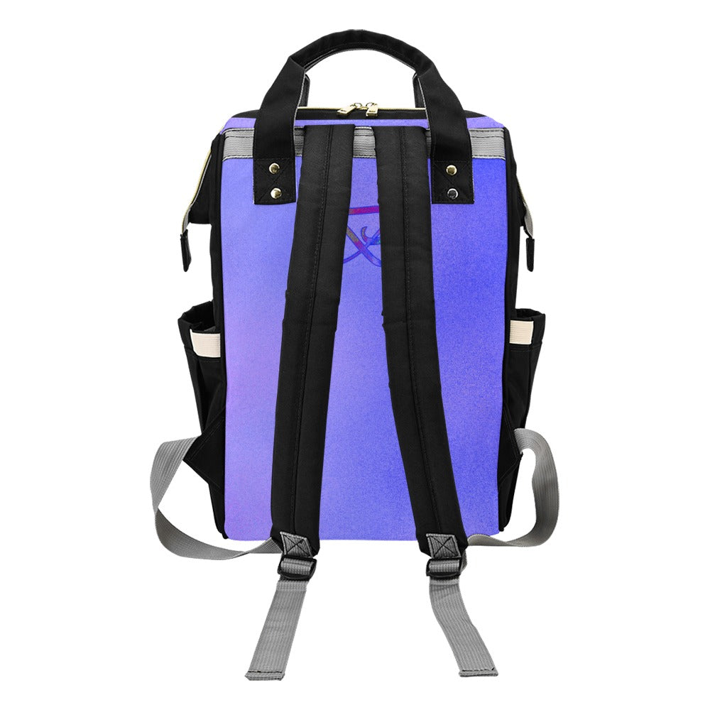 Sac À Dos Multiusage Motif B Couleur Bleu Pourpré Spectral Bagaléa