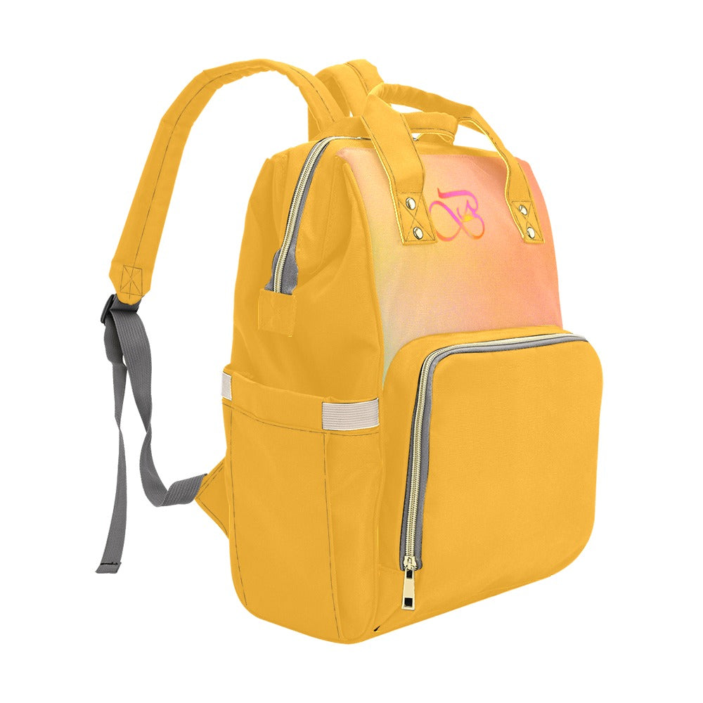 Sac À Dos Orange Multiusage Motif B Couleur Ensoleillé Bagaléa