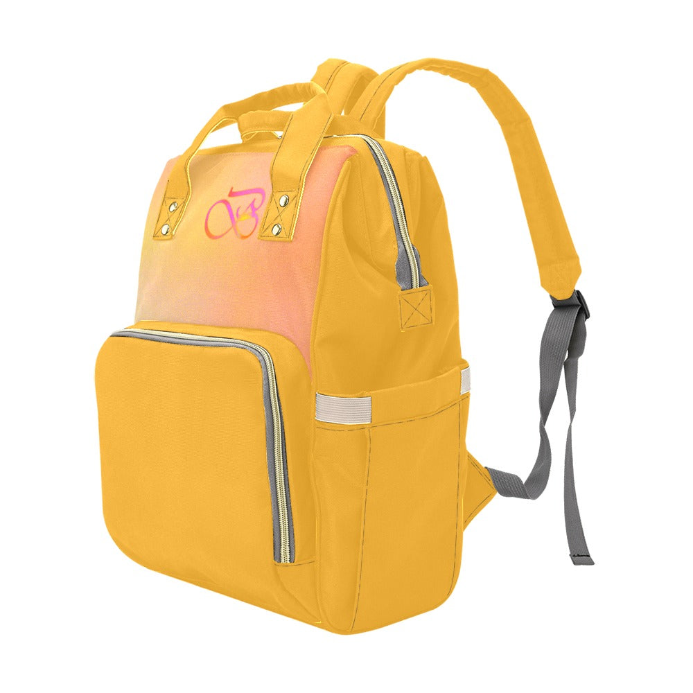 Sac À Dos Orange Multiusage Motif B Couleur Ensoleillé Bagaléa