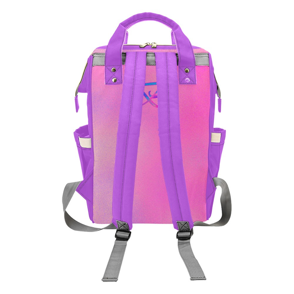 Sac À Dos Orchidée Multiusage Motif B Couleur Rose Dégradée Bagaléa