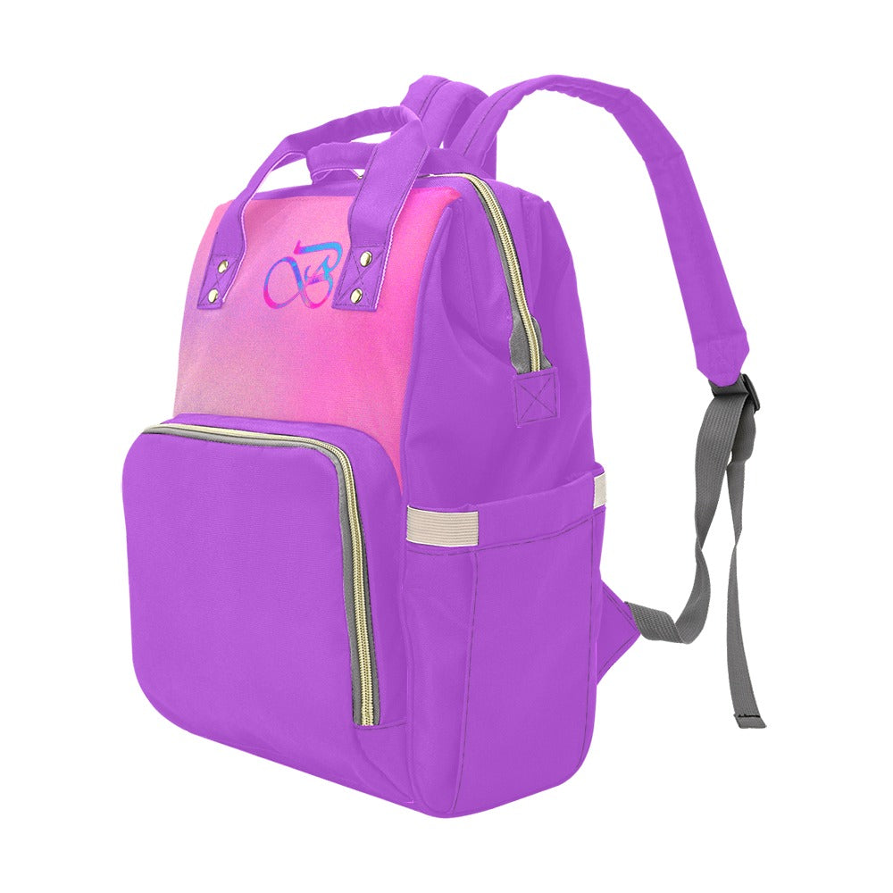 Sac À Dos Orchidée Multiusage Motif B Couleur Rose Dégradée Bagaléa