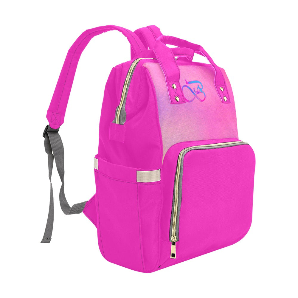 Sac À Dos Multiusage Motif Bleu Rose Profond B Couleur Rose Dégradée Bagaléa