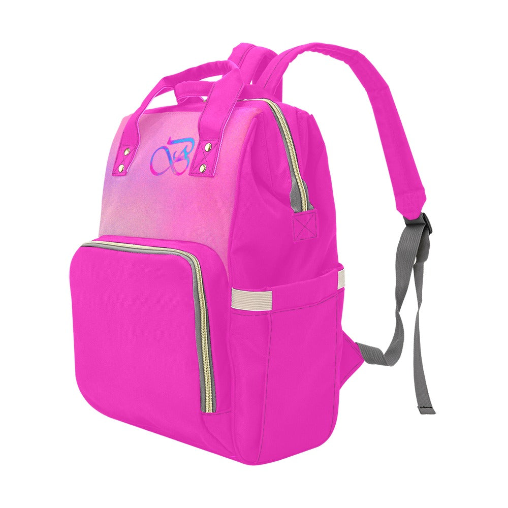 Sac À Dos Multiusage Motif Bleu Rose Profond B Couleur Rose Dégradée Bagaléa