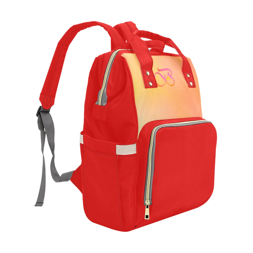 Sac À Dos Multiusage Rouge Motif B Couleur Ensoleillé Bagaléa