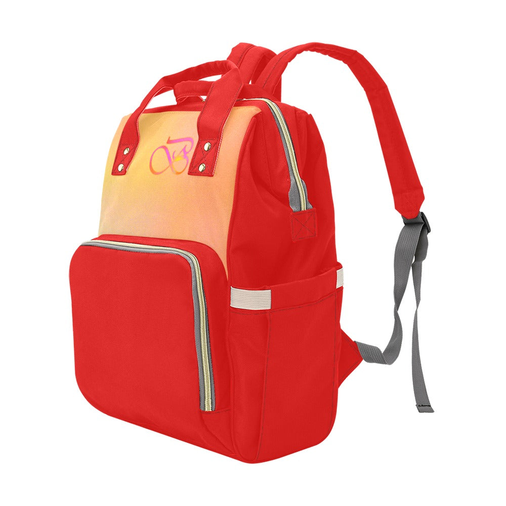 Sac À Dos Rouge Multiusage Motif B Couleur Ensoleillé Bagaléa