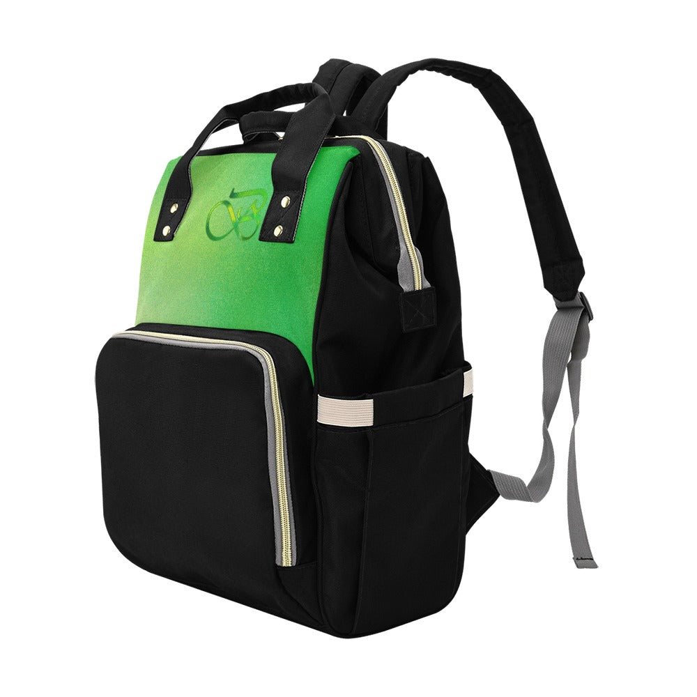 Sac à dos multiusage noir motif vert Bagaléa pour toutes vos activités