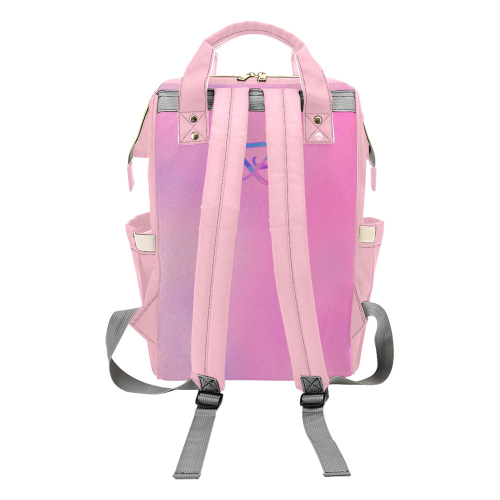 Sac à dos multiusage rose motif rose Bagaléa pour le business