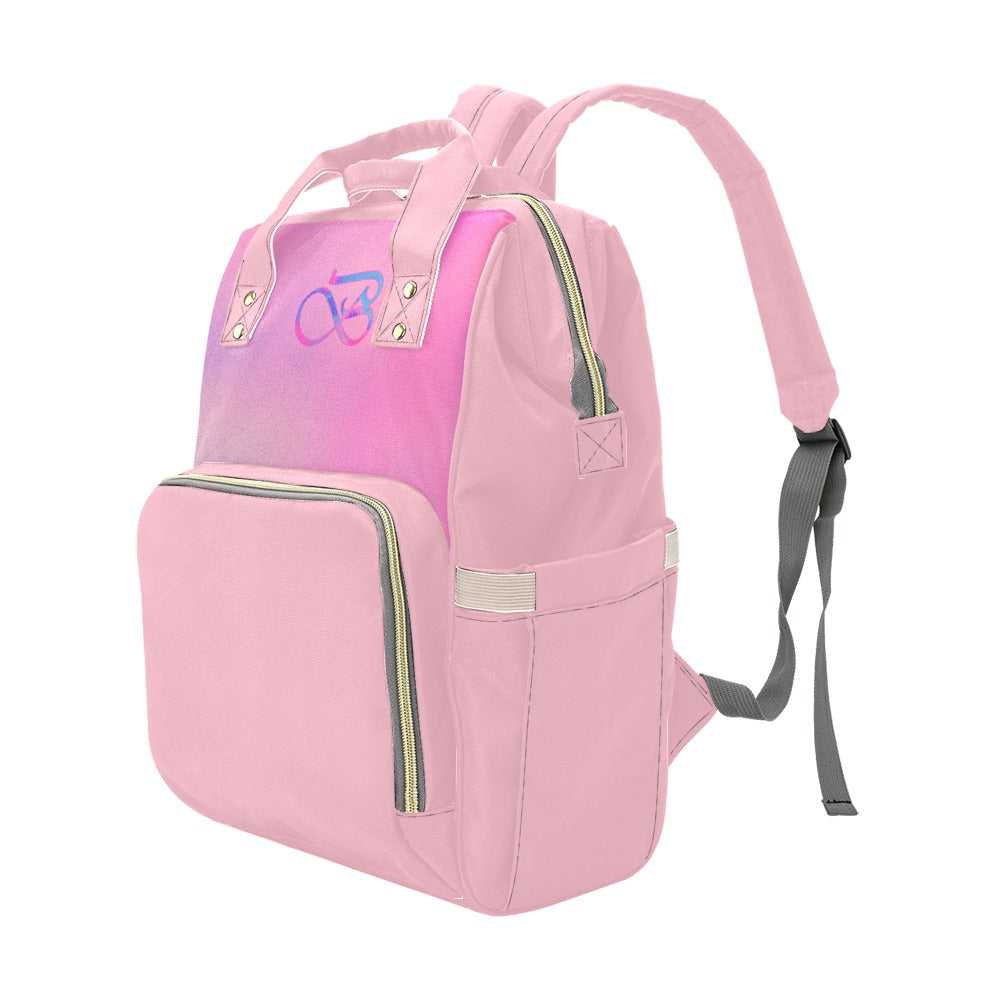 Sac à dos multiusage rose motif rose Bagaléa week-end