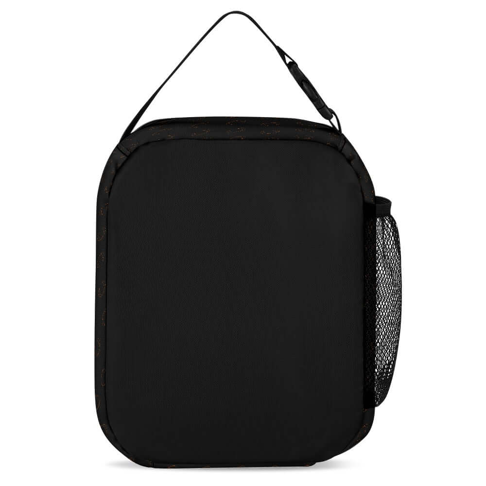 Ensemble Sac À Dos, Sac À Lunch, Trousse À Crayons noir et motifs