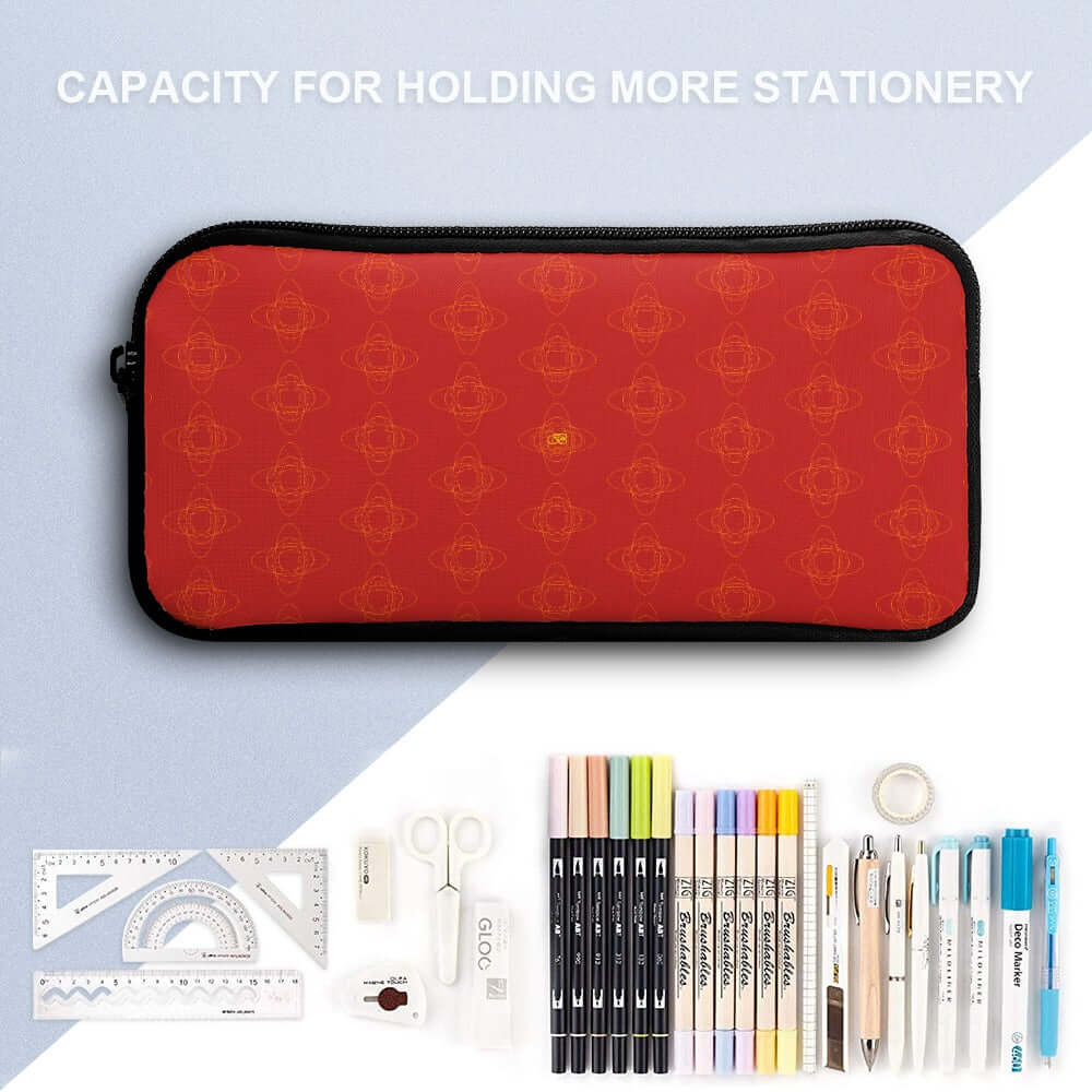 Ensemble Sac À Dos, Sac À Lunch, Trousse À Crayons rouge dessin
