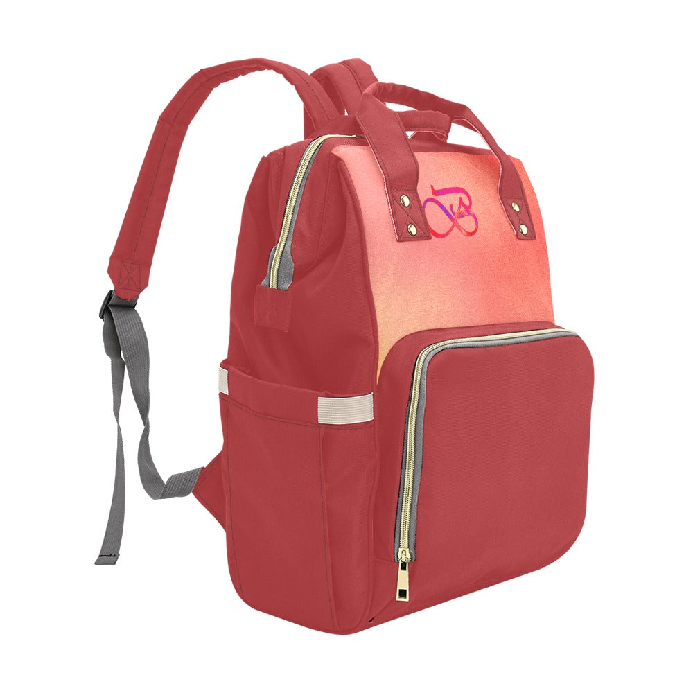 Sac à dos multiusage motif couleur saumoné Inkedjoy