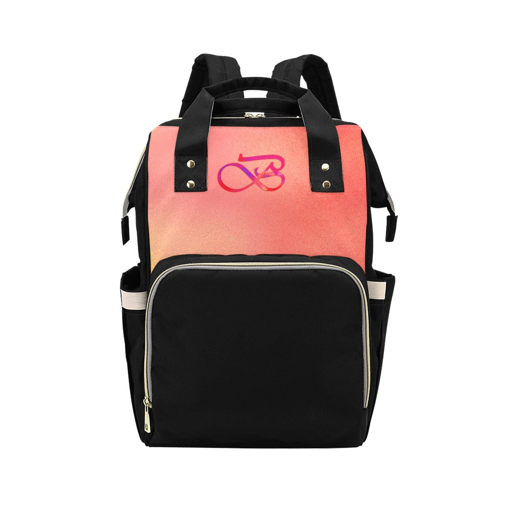 Sac à dos multiusage motif couleur saumoné Inkedjoy