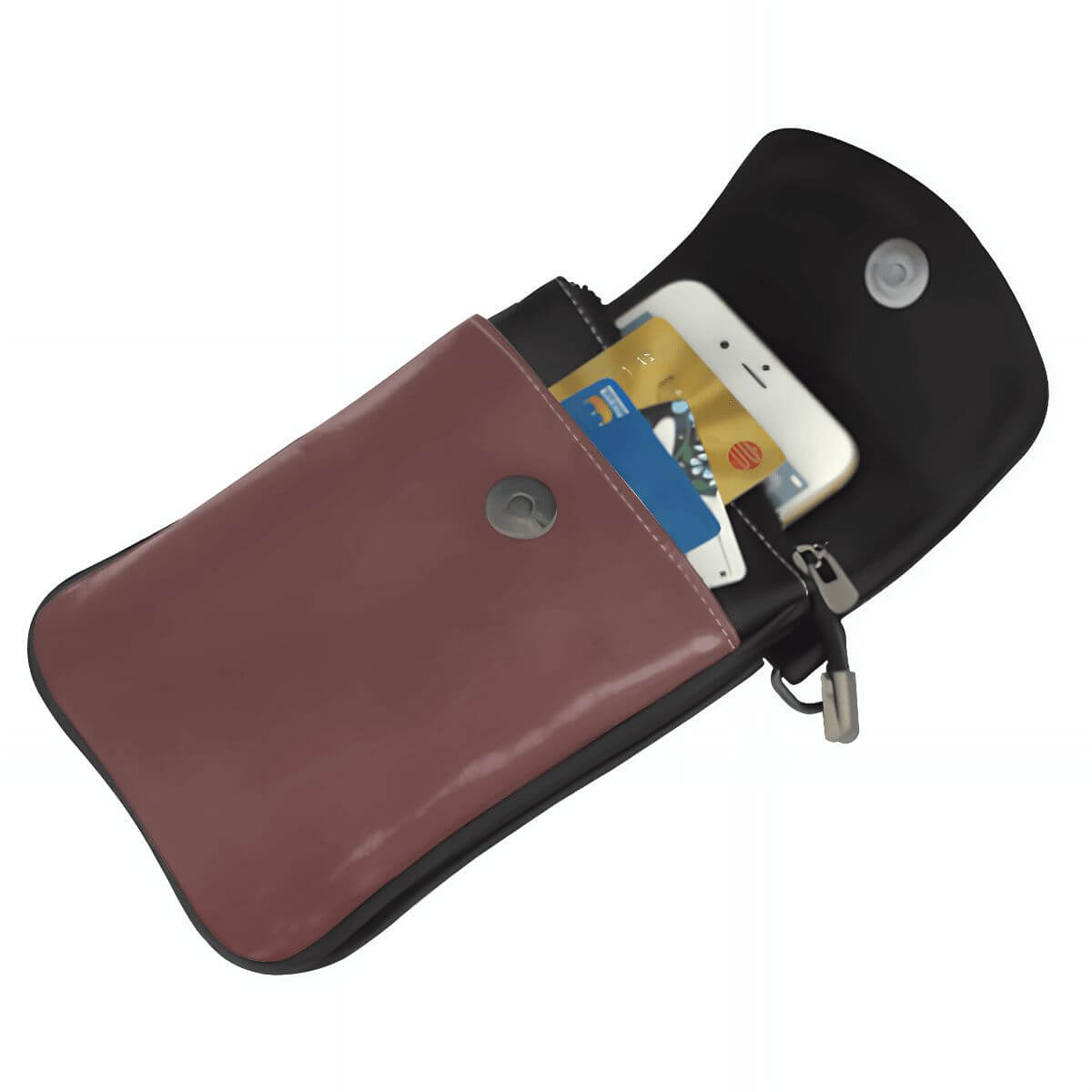 Classic Colors Cell Phone Crossbody Handbag
