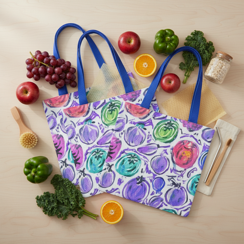 Carrousel flat lay fruits