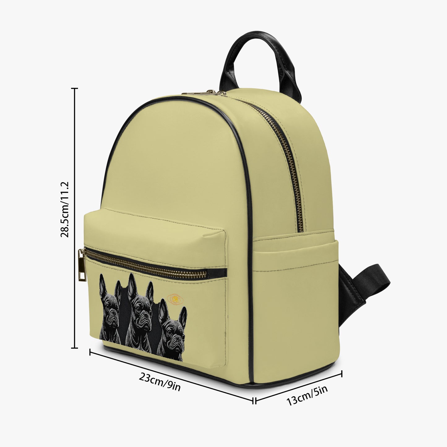Dimensions du sac à dos en cuir synthétique