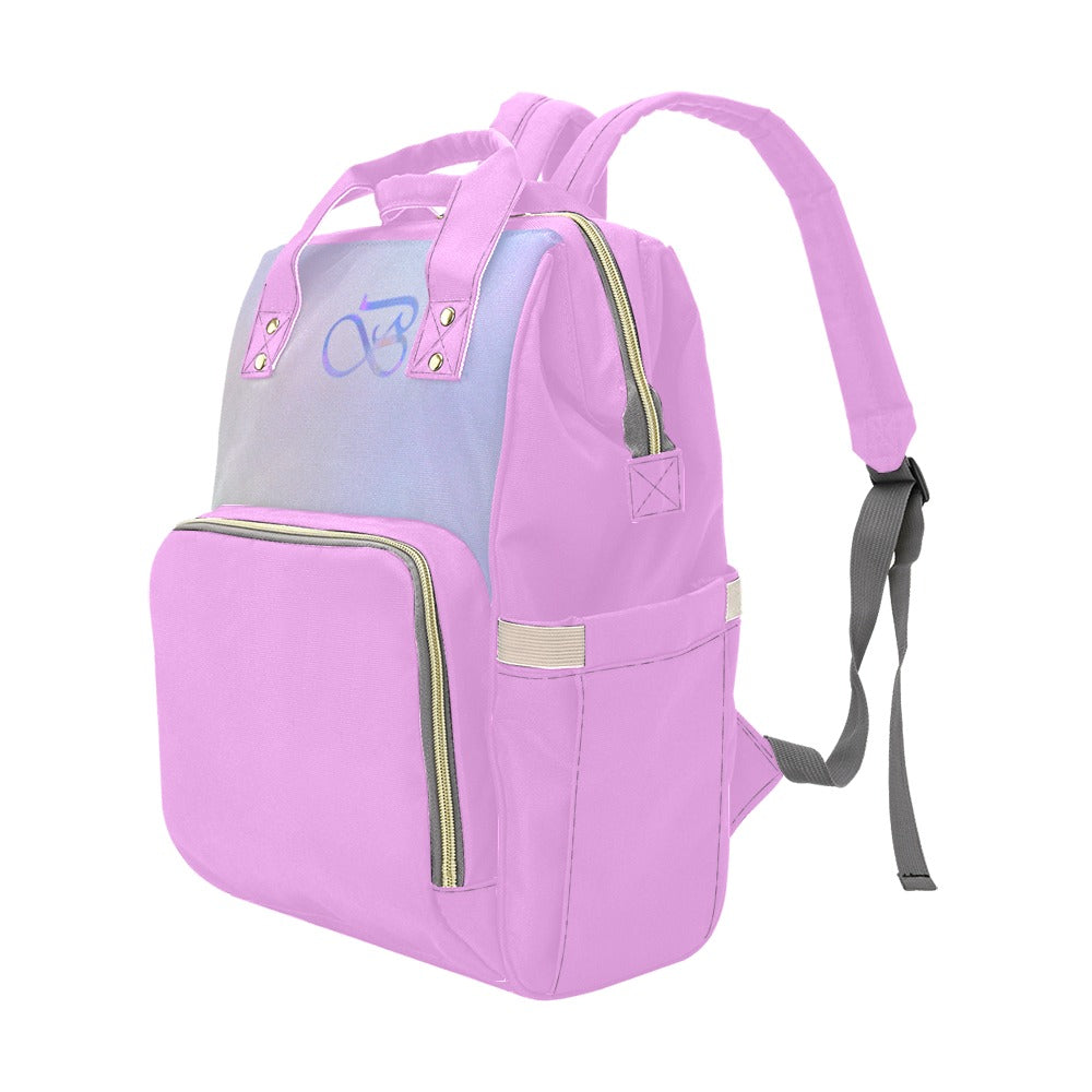 Sac À Dos Rose Multiusage Motif B Couleur Céleste Bagaléa