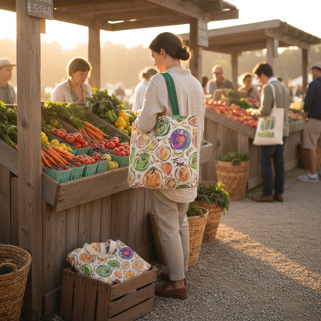 Scène fermier marché