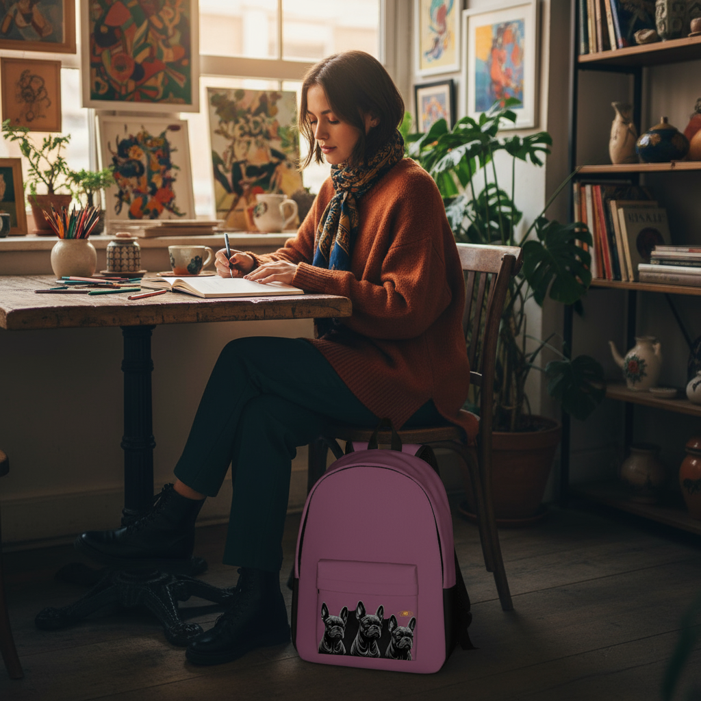 Scène sac prune