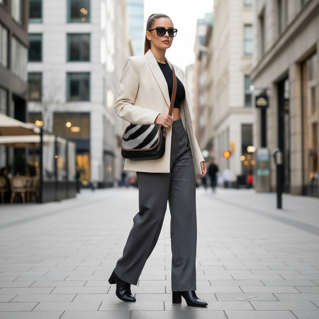 Scène urbaine sac zébré