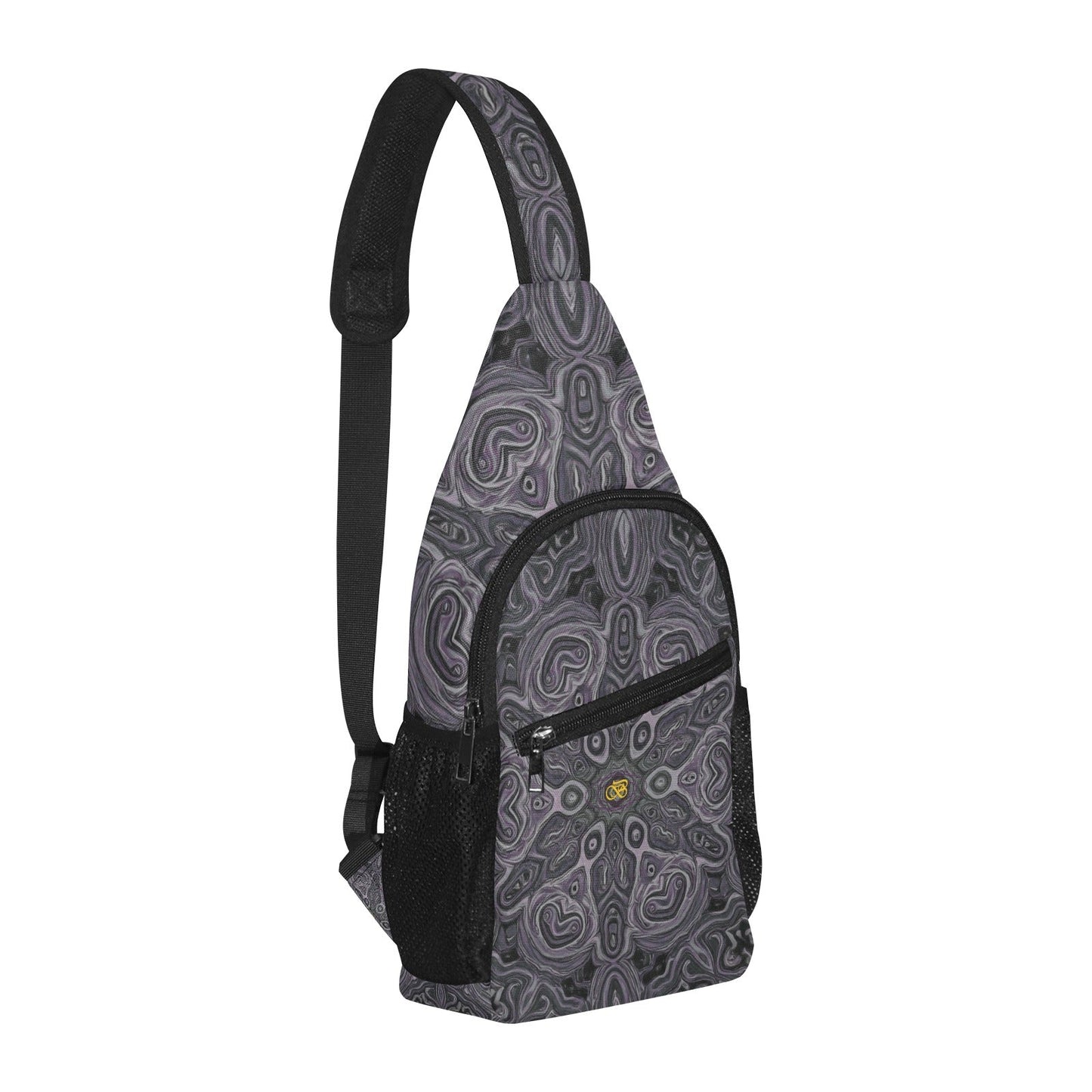 Sac De Poitrine Gris Motifs Bagaléa 