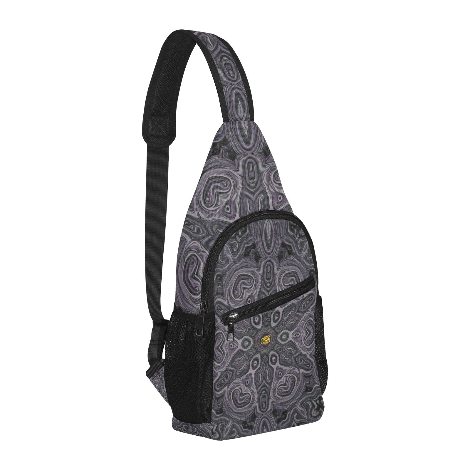 Sac De Poitrine Gris Motifs Bagaléa 