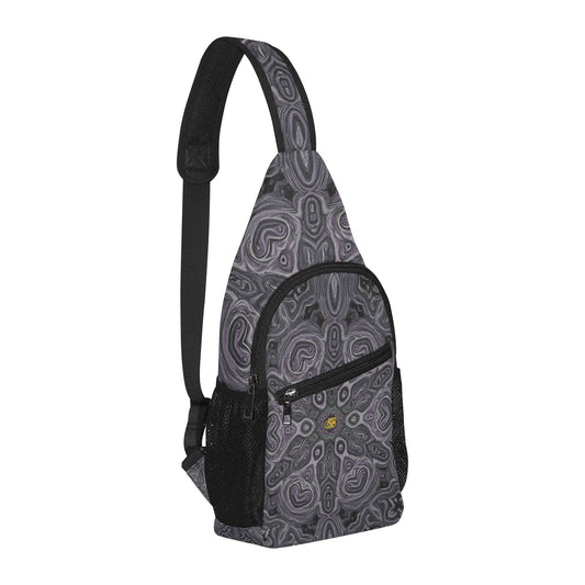 Sac De Poitrine Gris Motifs Bagaléa 