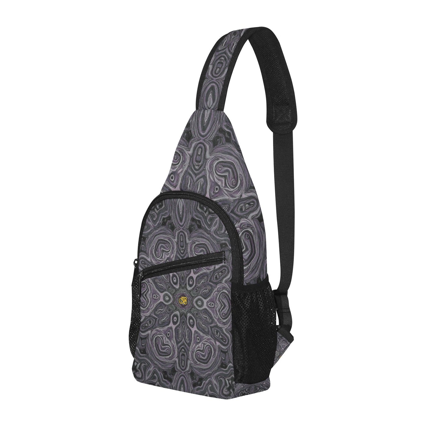Sac De Poitrine Gris Motifs Bagaléa 