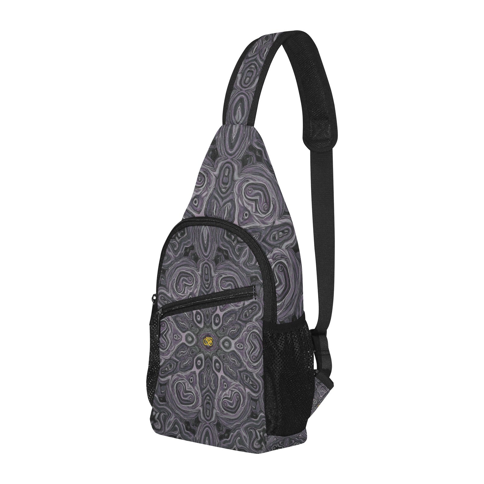 Sac De Poitrine Gris Motifs Bagaléa 