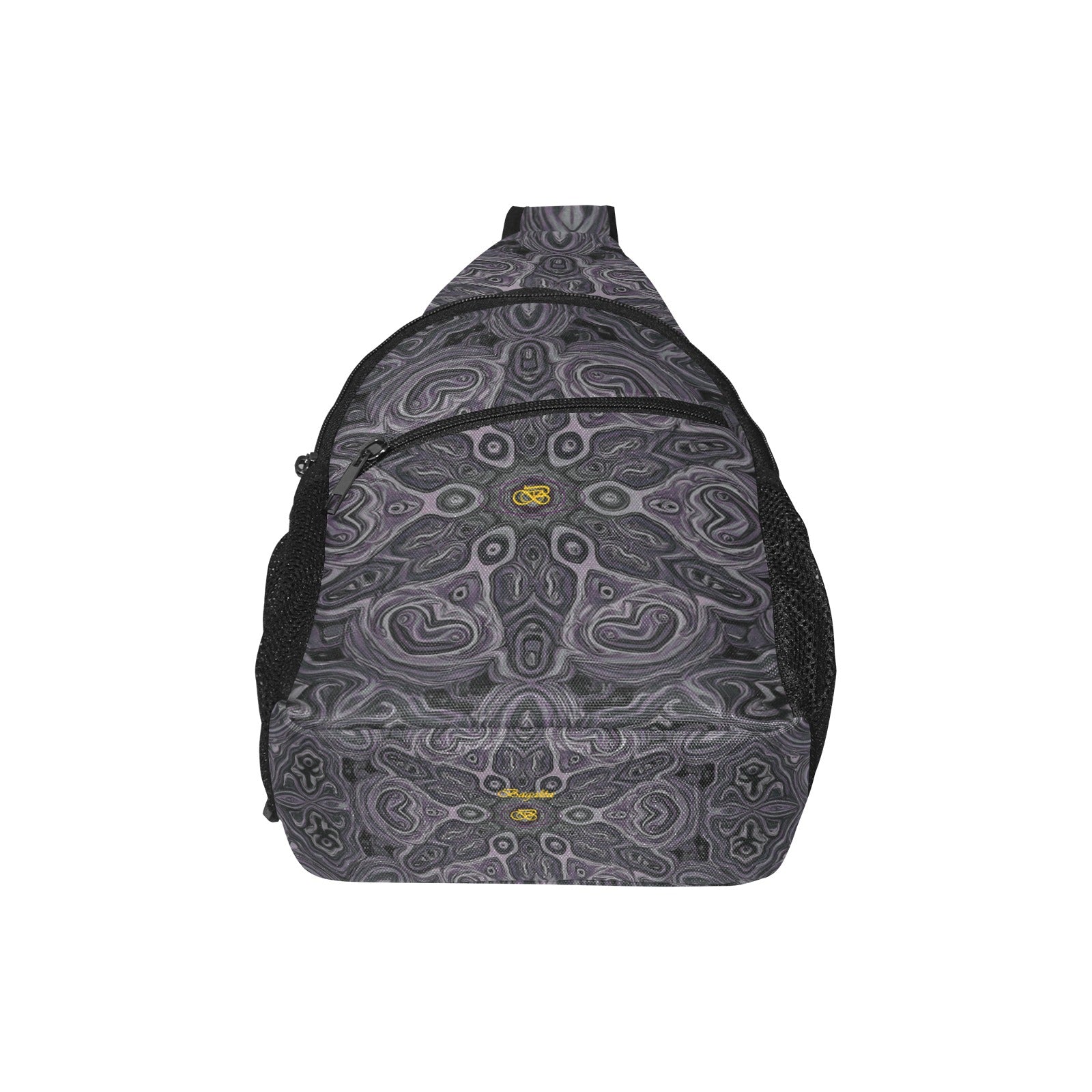 Sac De Poitrine Gris Motifs Bagaléa 