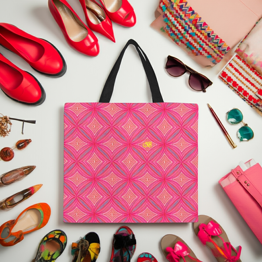 Sac fourre-tout en toile imprimée de grande capacité Inkedjoy